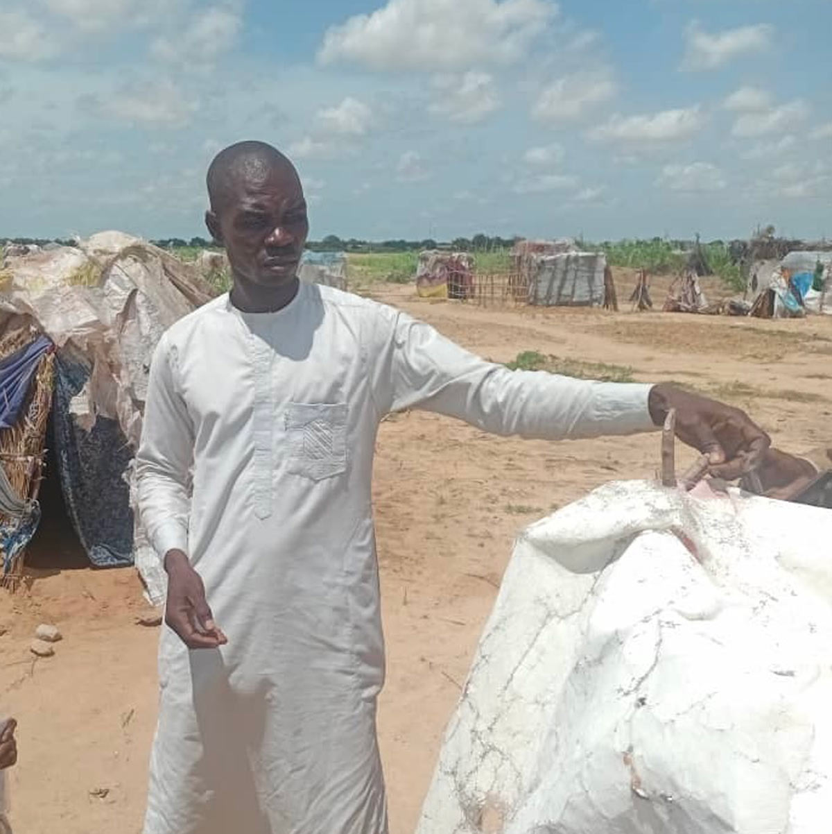 Muhammed Matthew lost some loved ones to the 2017 cholera outbreak. When the oral cholera vaccine (OCV) arrived, he didn't hesitate to vaccinate his 11 children. Credit: Jesusegun Alagbe