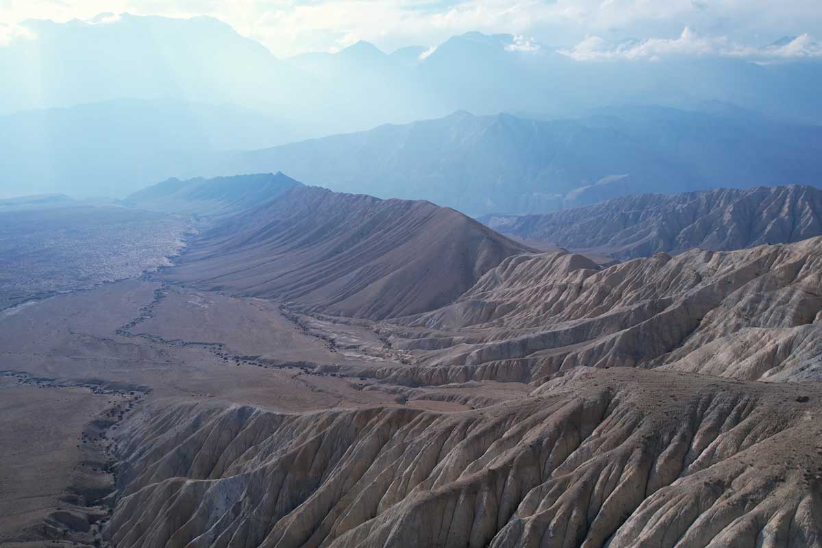 Upper Mustang is classified as a desert, between 3000 and 5000 metres above sea level. Credit: Gavi/2024/Quentin Curzon