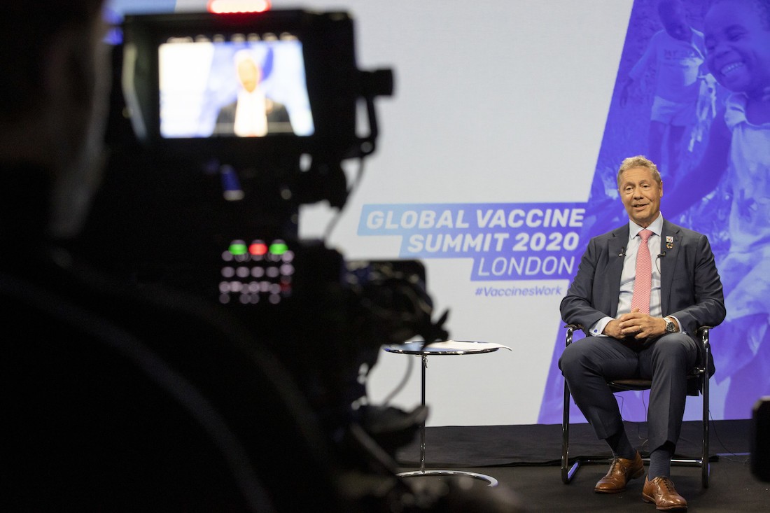 Seth Berkley during the Global Vaccine Summit 2020. Credit: Gavi