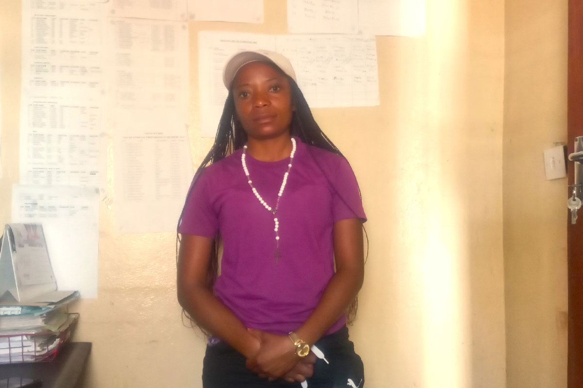 Susan Chola at Chongwe Rural Health Centre. Credit: Fiske Nyirongo