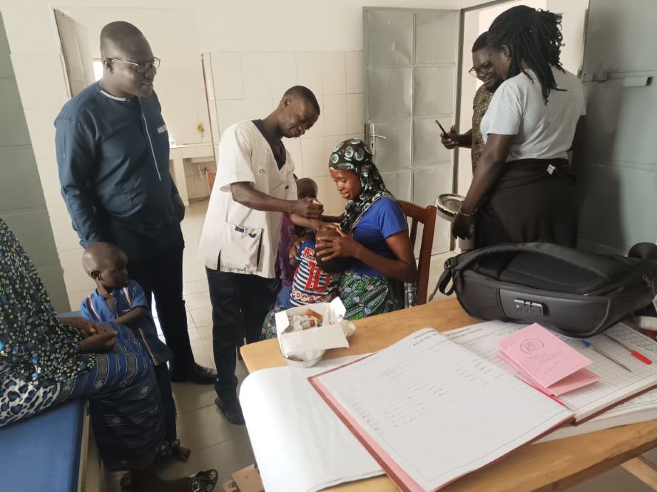 Augustin Kola attending a vaccination session in Binah, northern Togo. Credit: Nephthali Messanh Ledy
