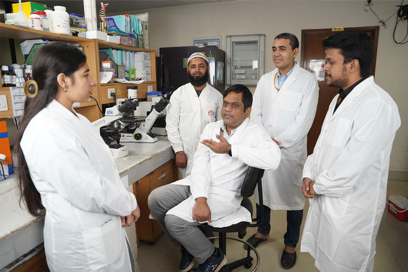 Dr Ariful Bashar, Senior Consultant (Medicine, Infectious Disease and Critical Care) at Infectious Diseases Hospital, Mohakhali in Dhaka. Credit: Mohammad Al Amin