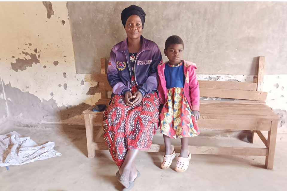 Hilda Makumba and her granddaughter, Hilda Masamba. Credit: Benson Kunchezera