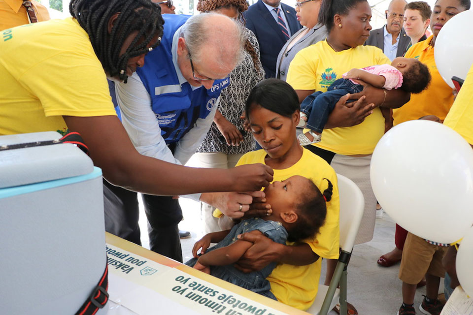 Vaccination campaign, Haiti. Credit: Gavi 2019