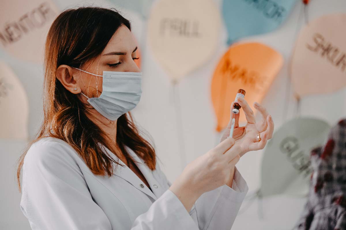 A female health worker prepares the HPV vaccine during its introduction in Kosovo in 2024. Credit: Gavi/2024/Armend Nimani