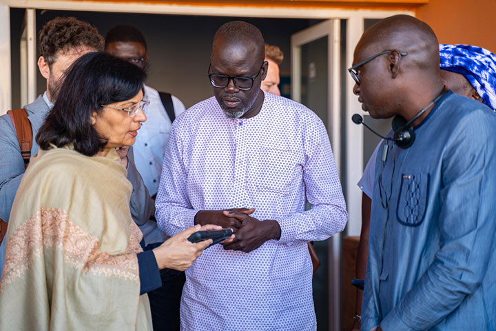 Visiting Yeumbeul Health Center in Dakar, demonstration of innovations utilization. Credit: Gavi