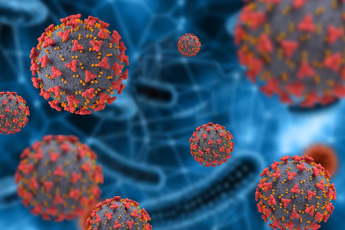 Coronavirus cells. Cresit: kjpargeter on Freepik