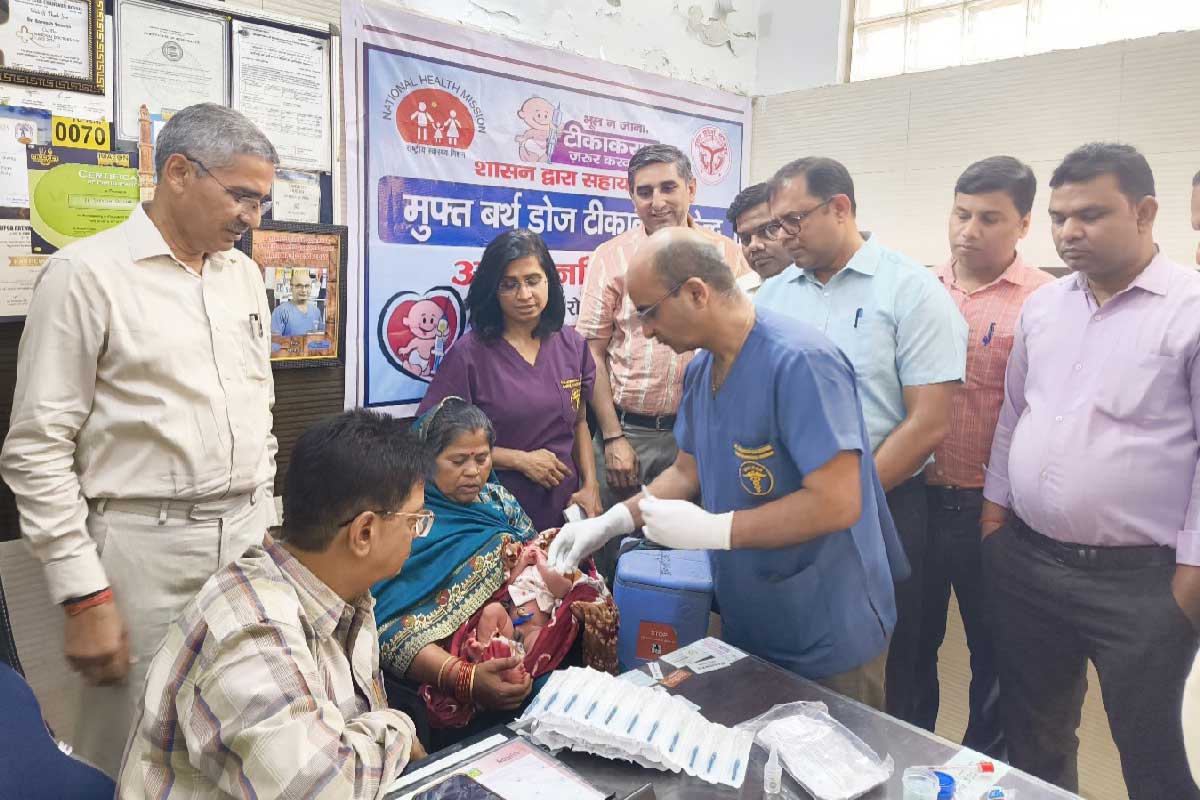Launch of the free birth-dose vaccination initiative at a Private Health Facility in Sambhal, Uttar Pradesh (India)