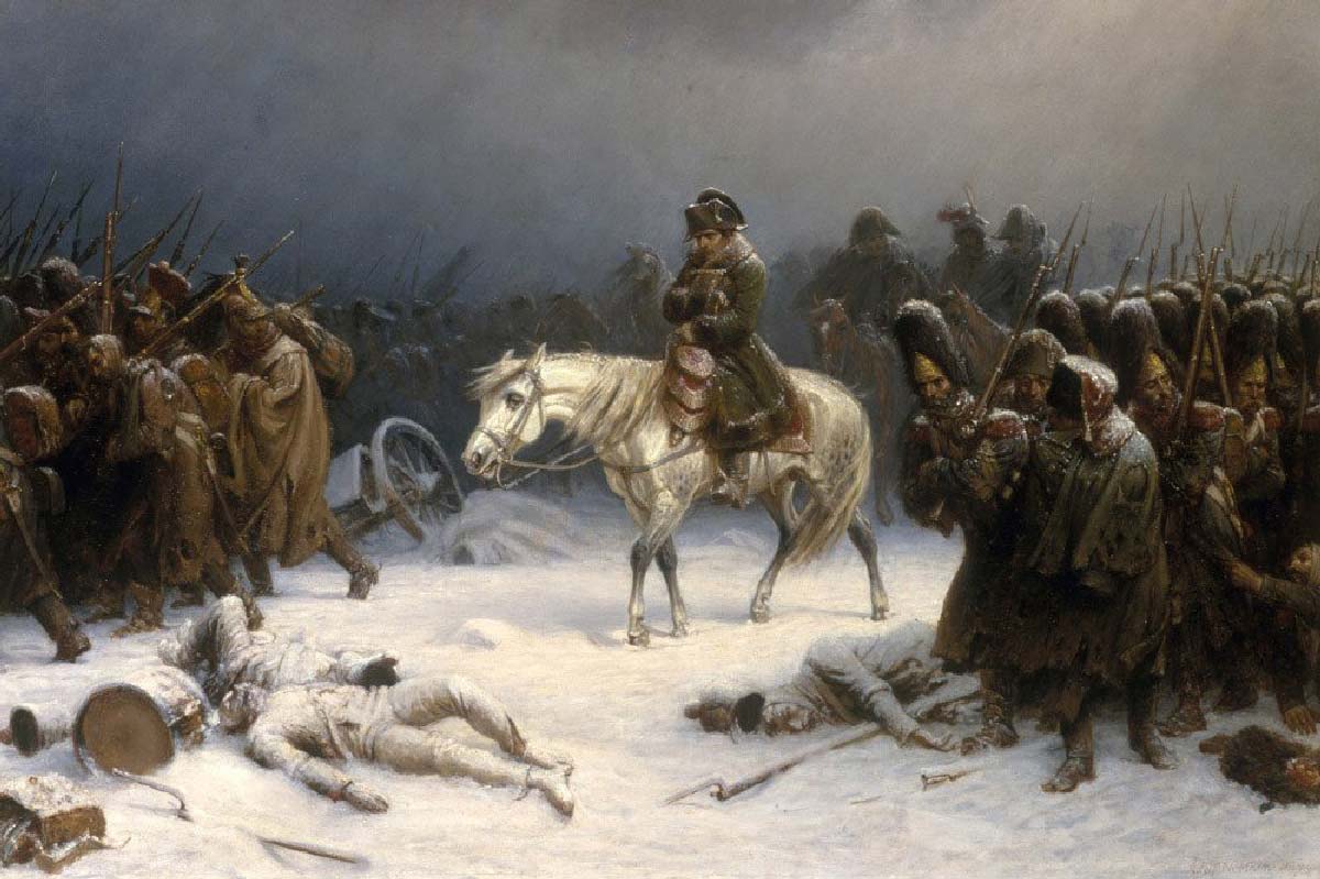 Napoleon's retreat from Moscow. Credit: Barbieri et al., Current Biology