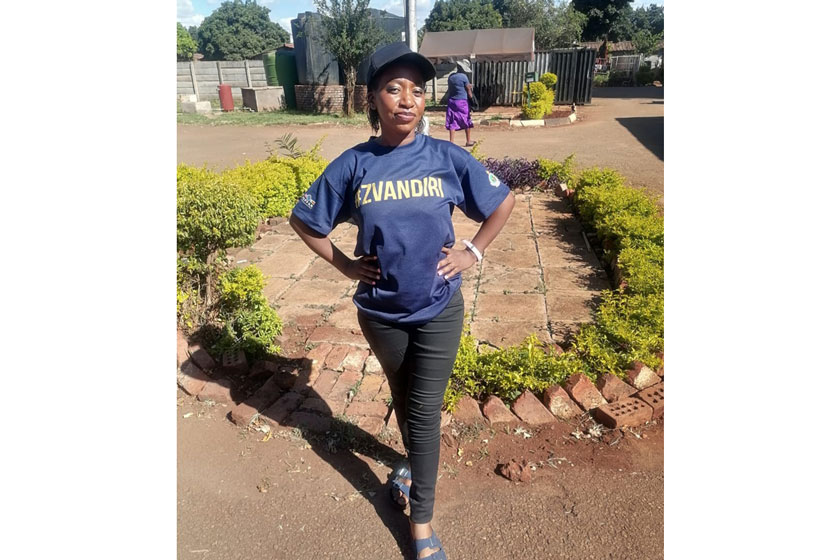 Tapiwanashe Nyezana outside Kuwadzana Polyclinic