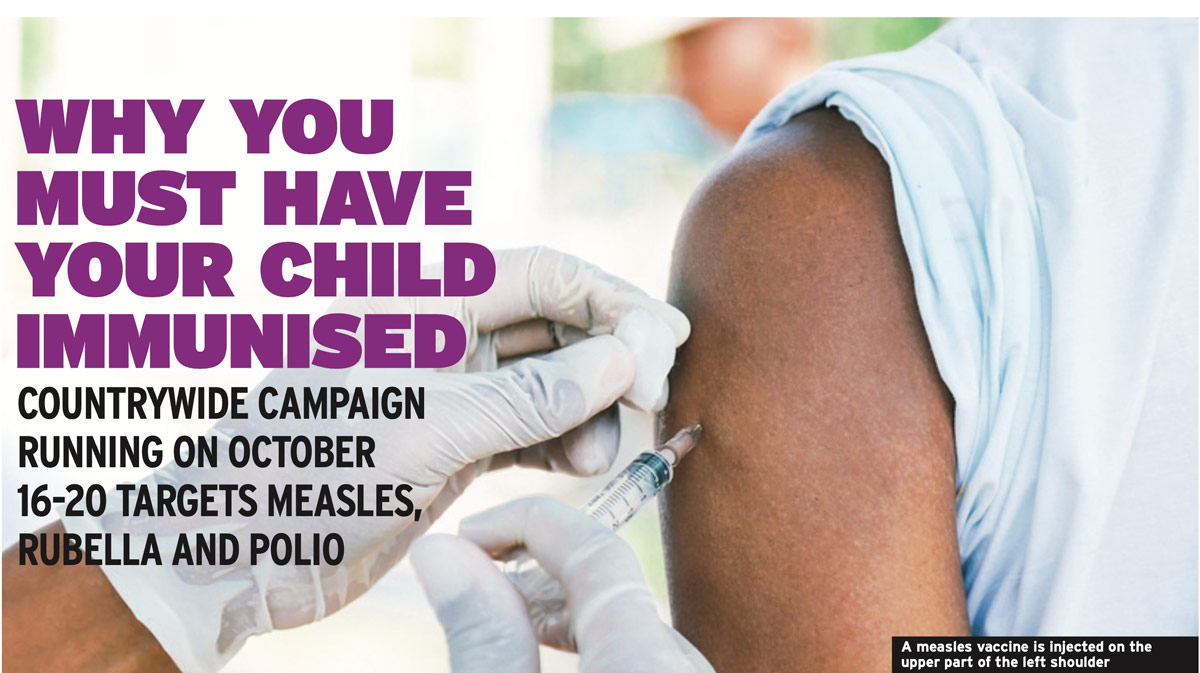 In 2019, UNEPI conducted a countrywide measles-rubella vaccination campaign, protecting more than 19 million children against the deadly disease. Credit: New Vision.