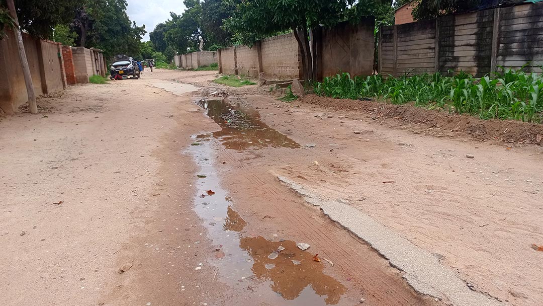 Burst and unattended sewage pipes can contaminate water sources with polio virus credit Derick Matsengarwodzi