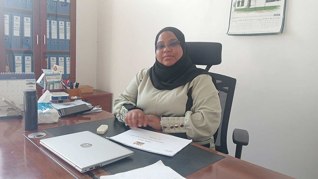 Dr Khadija Soud, Medical Superintendent at Utange Field Hospital. Credit: Diana Wanyonyi