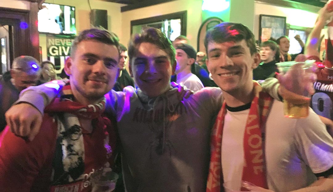 Lucas with his friends