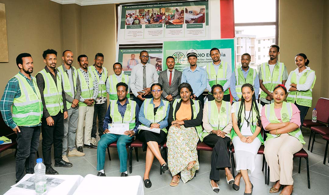 READIO Ethiopia volunteers. Credit: READIO Ethiopia