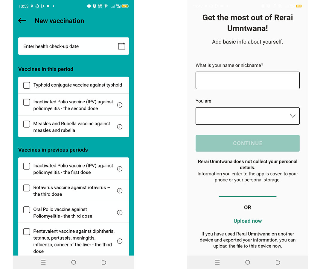 The app, now available for free on app store has given her extra benefits, that physical baby cards could not offer. Since its launch, the app has over 1,000 downloads. Credit: Derick Matsengarwodzi