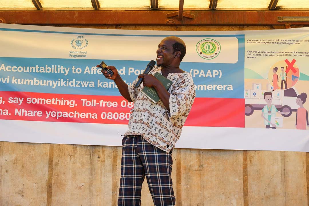 Vharazipi on stage. Credit: Ray Mwareya