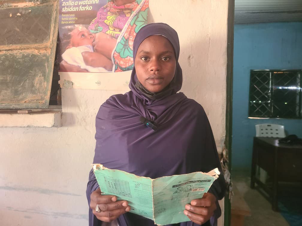 Zainab Musa Ibrahim, a parent whose child took the MR shot during the campaign. Credit: Abdullahi Muritala