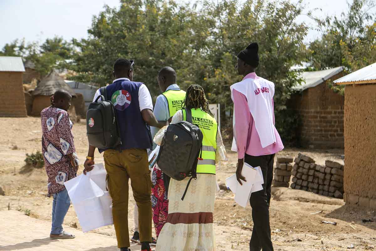 Community leaders in Mokolo stand as trusted referral pathways, helping ALFA SANED build acceptance and uptake of vaccines. Credit: Akem Nkwain.