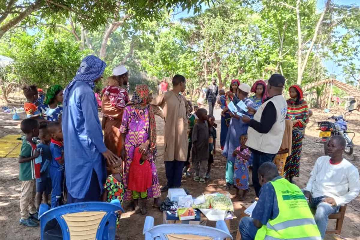 A vaccination session at a Fulani camp. Credit: World Vision CAR