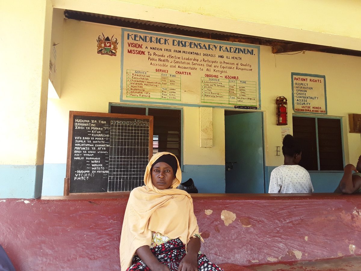 Fatma Suleiman is a mother of five children from Mkomani village. It is a rural settlement in Kilifi County whose residents receive services at the dispensary. Credit: Joyce Chimbi