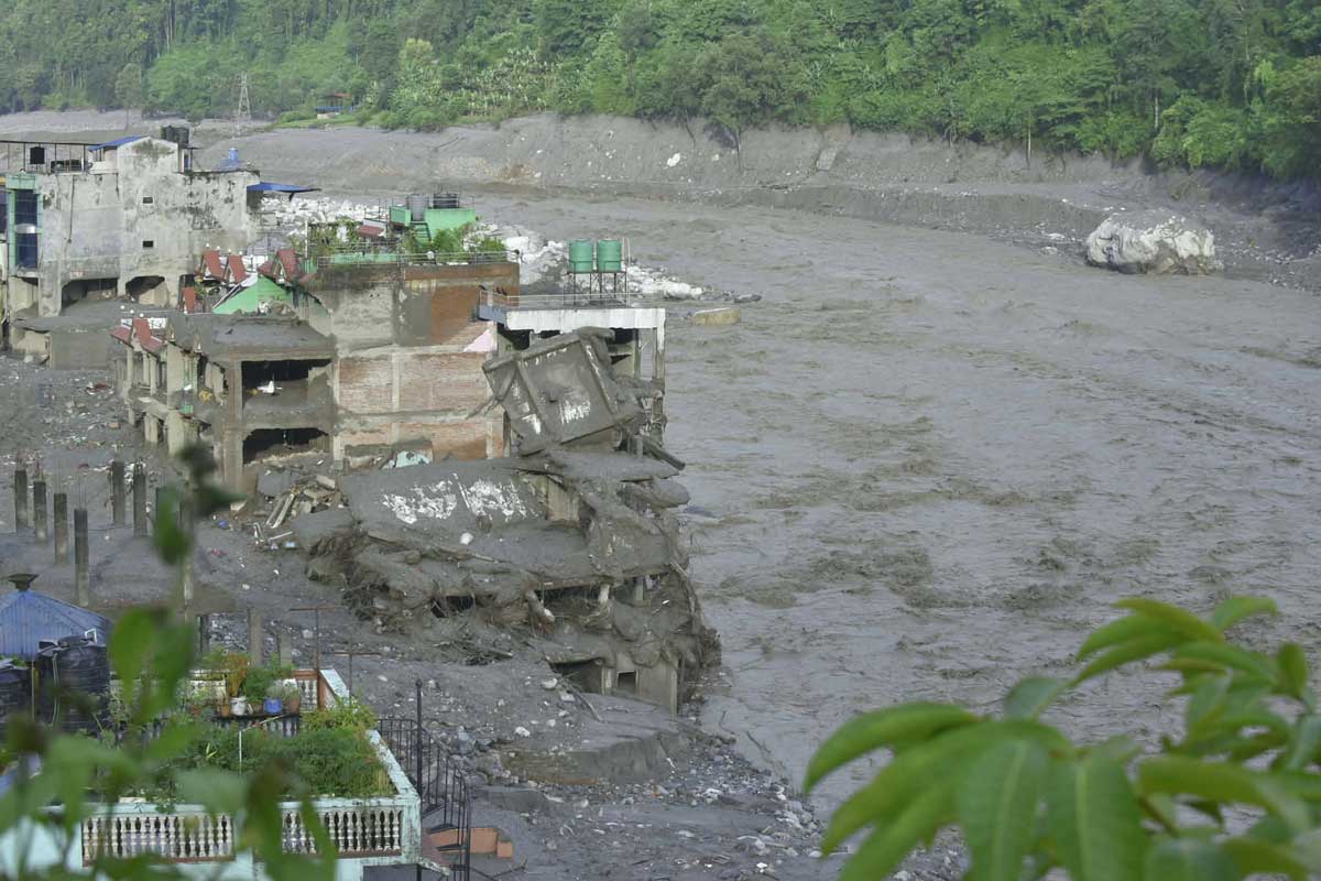 Flood-affected area, Nuwakot, Nepal. Credit: Nimesh Rai
