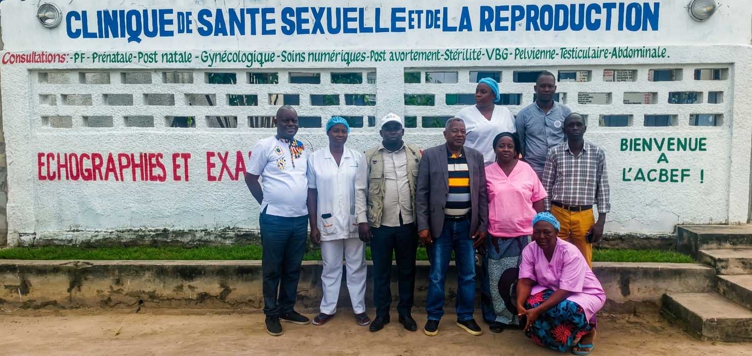 Group photo of ACBEF officials, the Primary Health Care Directorate and trainees at the capacity-building sessio. Credit: ACBEF, Congo