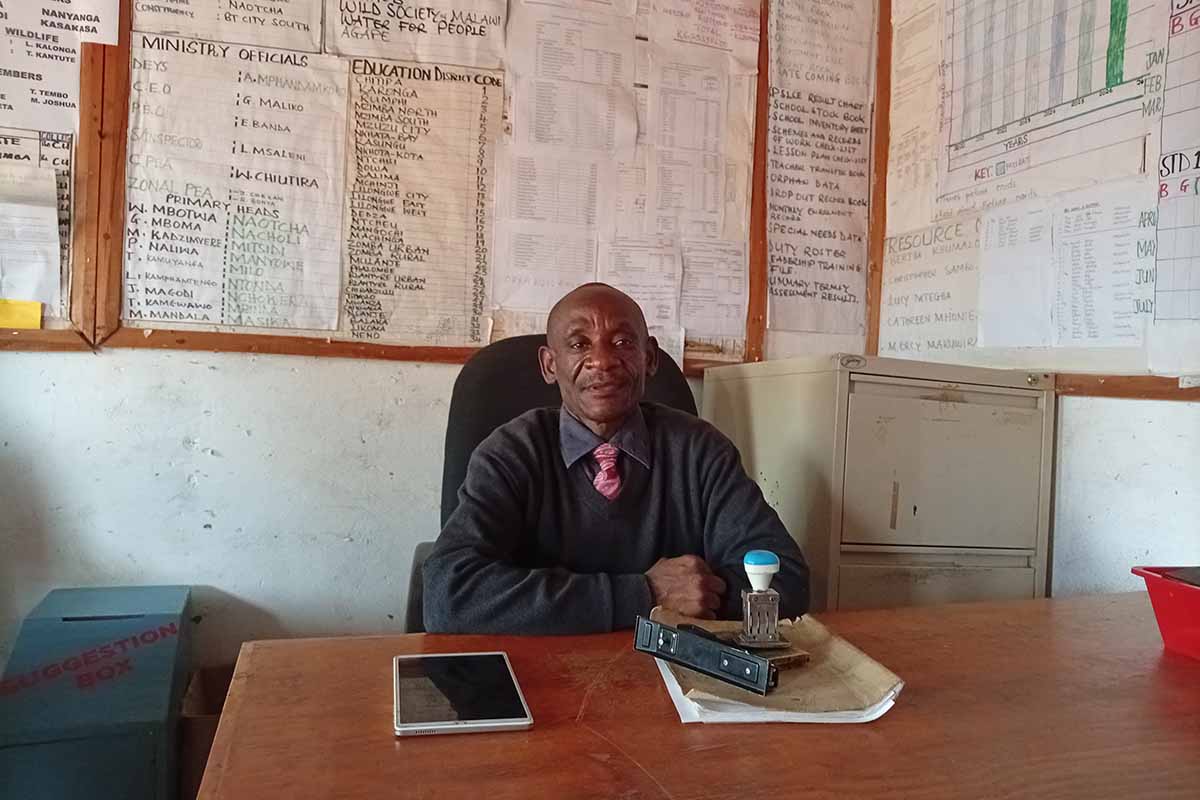 Head teacher for Naotcha Primary School, William Mbotwa.