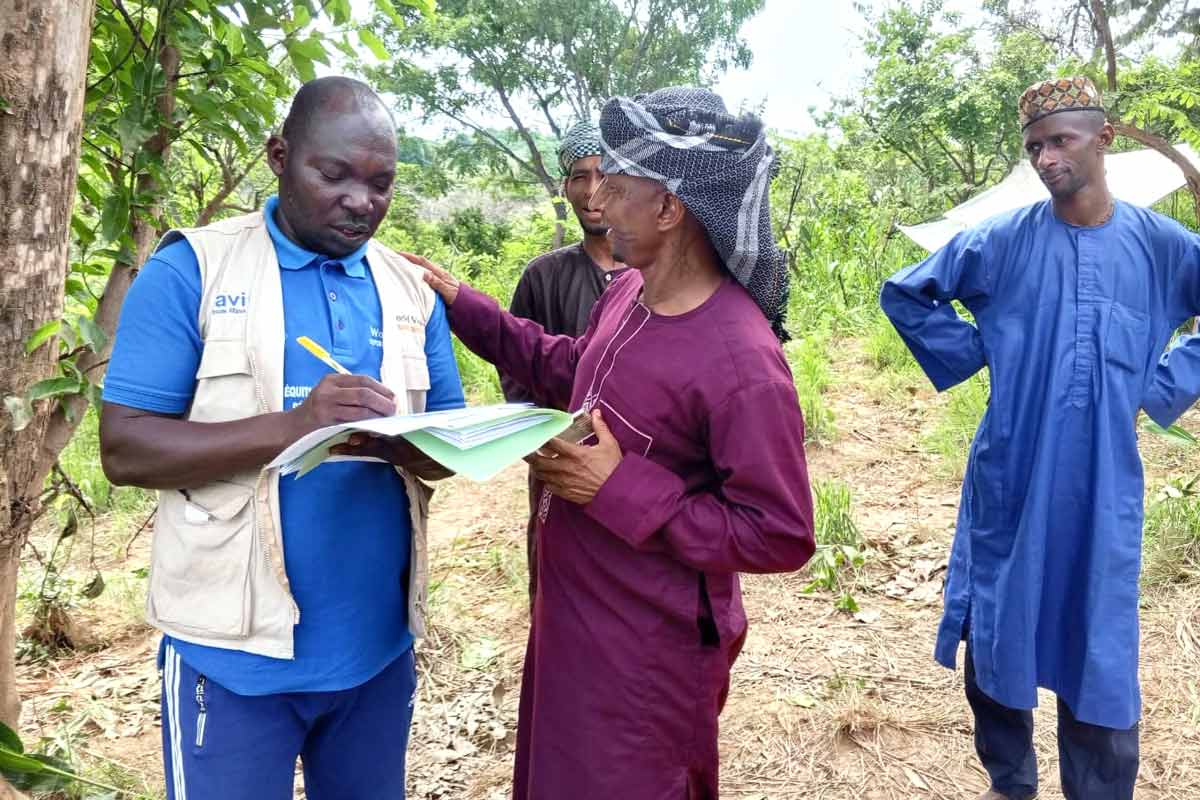 A health worker outside. Credit: World Vision CAR