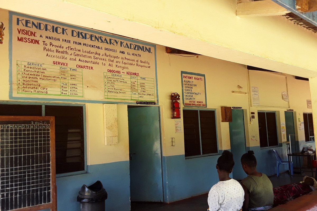 Health workers at Kadzinuni Kendrick dispensary say there are still pockets of highly vulnerable, hard-to-reach communities such as this. The facility serves five remote rural villages. Credit: Joyce Chimbi