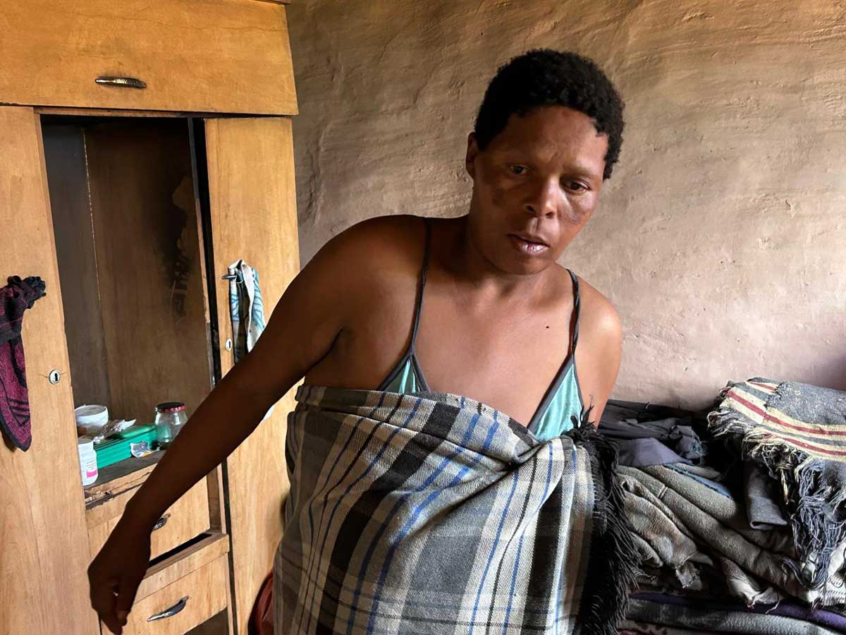 35-year-old mother, Mabafula Ntšihlele. Credit: Pascalinah Kabi.