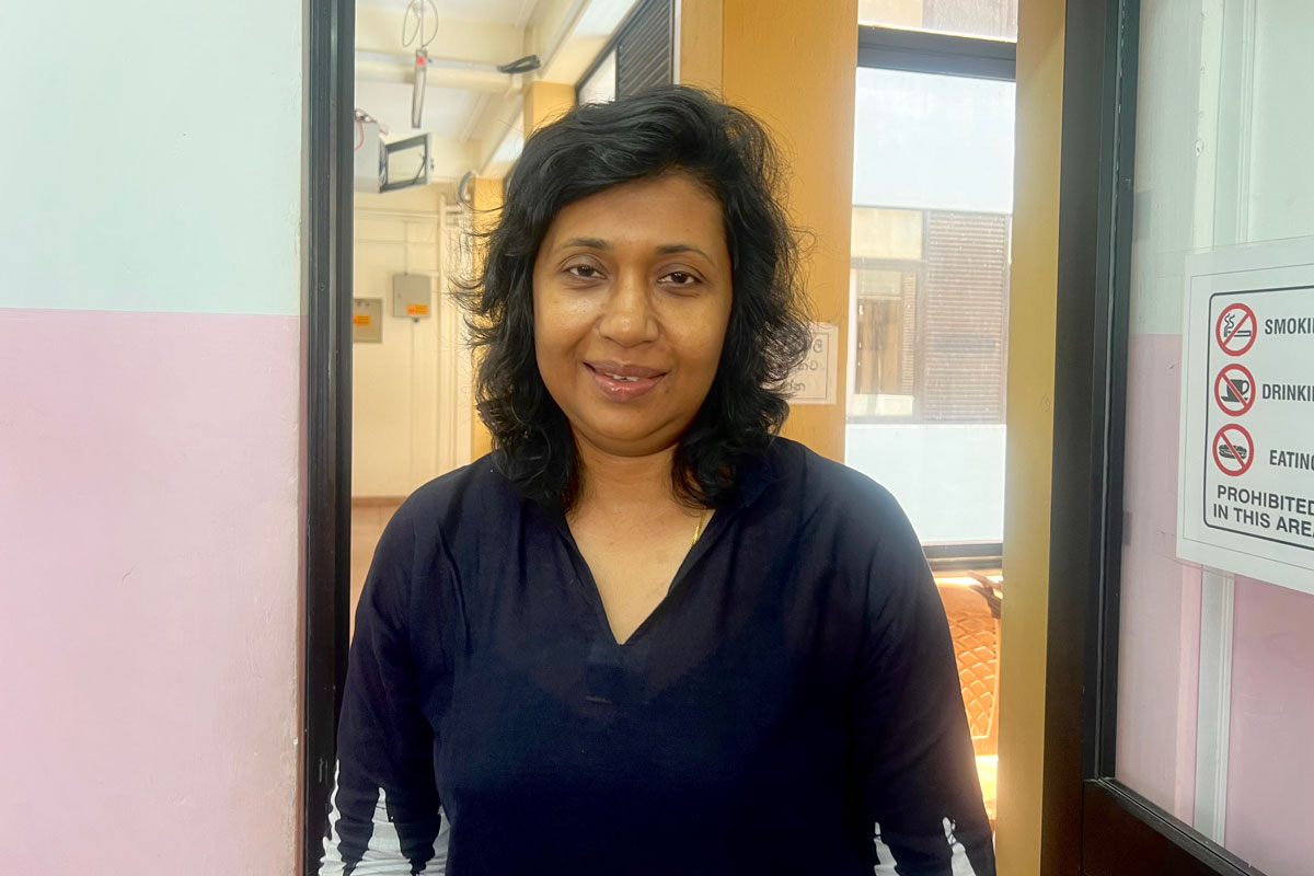 National coordinator of EMTCT services and STI Care at the National STD AIDS Control Programme Dr. Nimali Jayasuriya says all stakeholders work together to ensure pregnant mothers who miss treatment receive timely care. Credit: Aanya Wipulasena