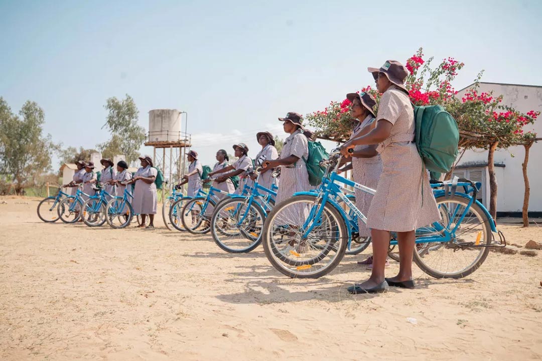 “We cycle for HPV because no angel from Japan or Europe will do it for our community,” Credit: UNICEF Zimbabwe