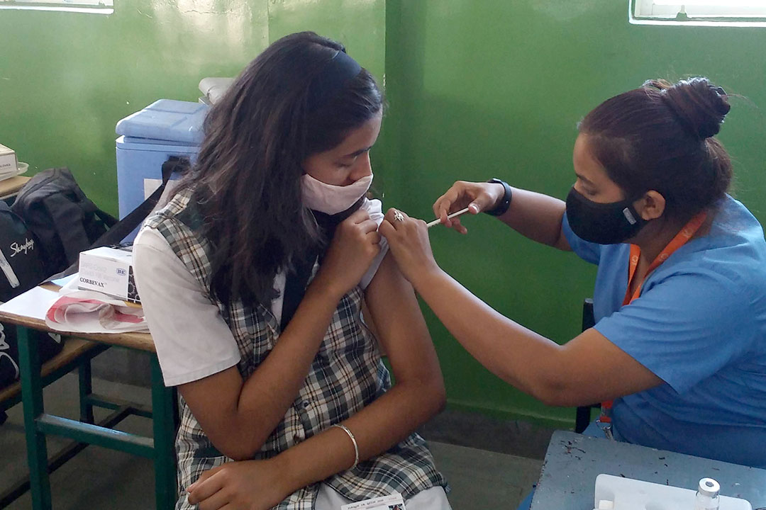 COVID-19 vaccination for children aged 12-14 in India in March 2022. According to Gagandeep Kang, vaccines are key to protecting the vulnerable and preventing future pandemics in the country. Copyright: Suyash Dwivedi (CC BY-SA 4.0)