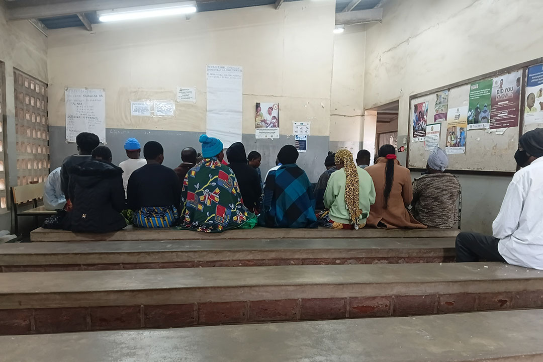 People queuing at Ndirande Health Centre. Credit: Benson Kunchezera