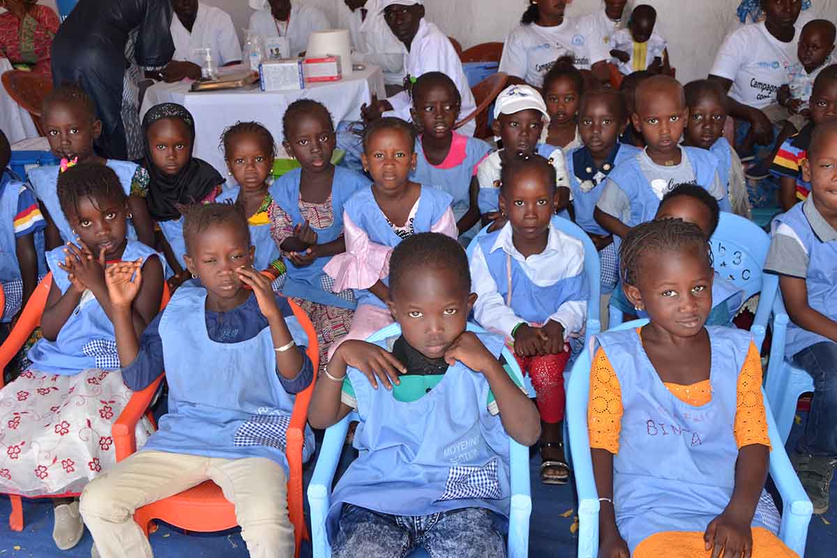 Launch of the measles-rubella vaccination campaign in Senegal. Credit: Gavi/2017/Thierry Vincent