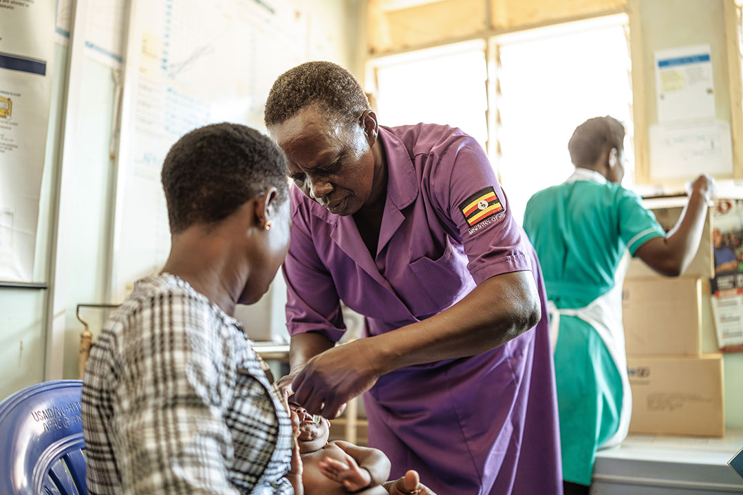 Akullu Hellen, a nursing assistant at Apac hospital. Gavi/2025/Jjumba Martin