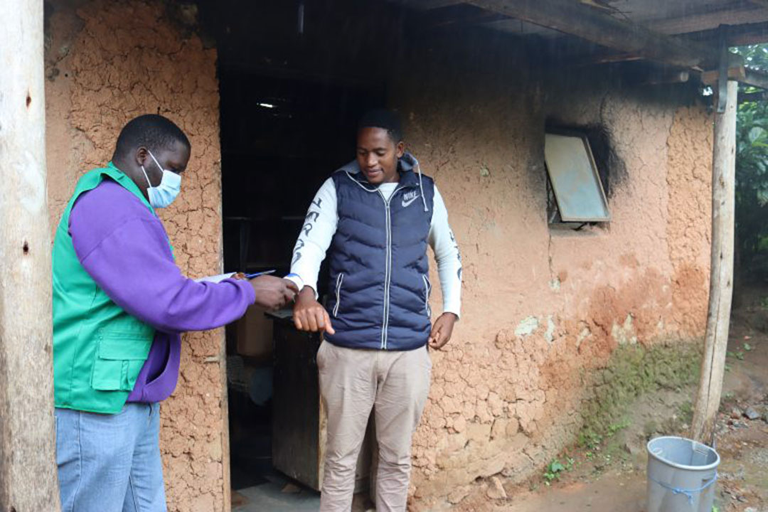 A rural health monitor at work. Credit: Eswatini MOH
