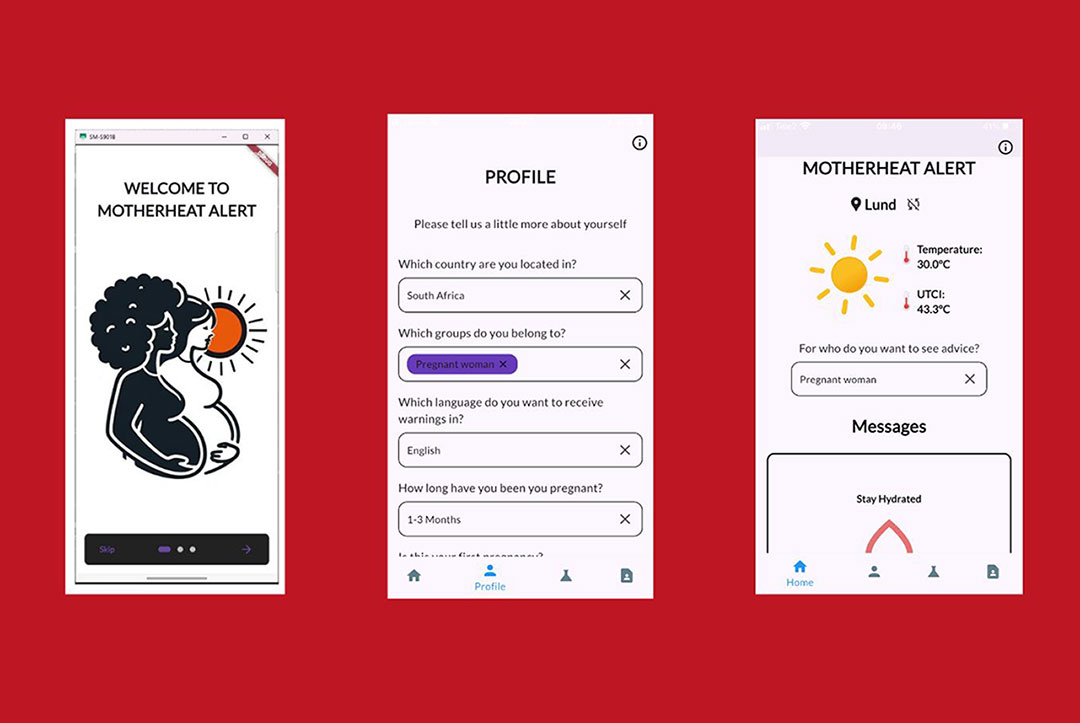 MotherHeat Alert app