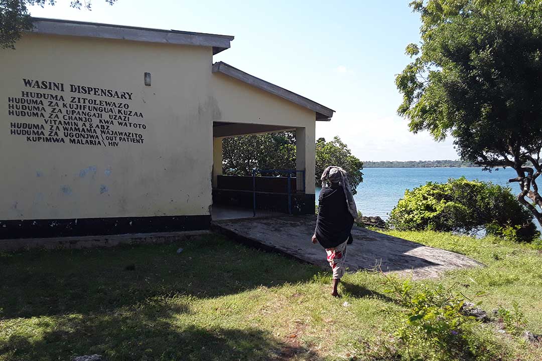 Wasini Dispensary, one of two clinics in Wasini Island. The clinic helps the local community fight deadly childhood diseases such as cholera, typhoid, diarrhoea and vomiting. Credit: Joyce Chimbi
