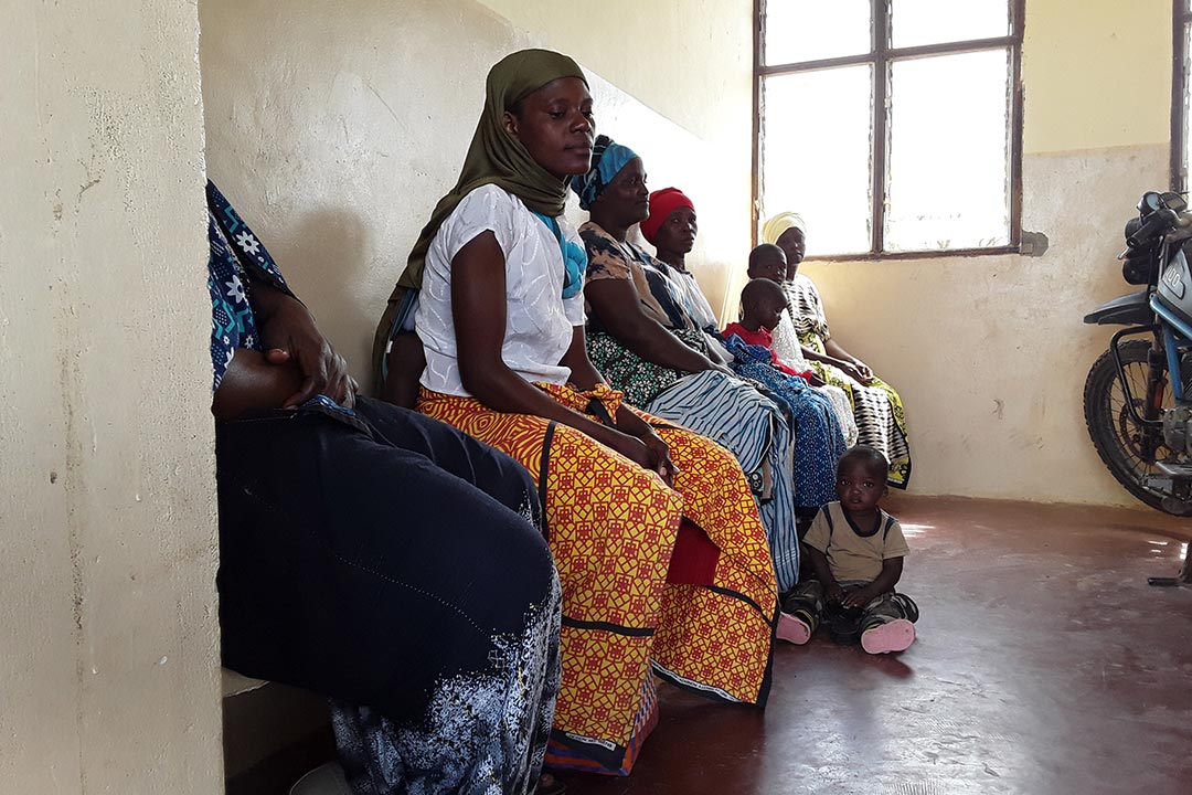 Women and children waiting for services at Yapha Dispensary in Kwale county. The clinic serves five villages. Credit: Joyce Chimbi