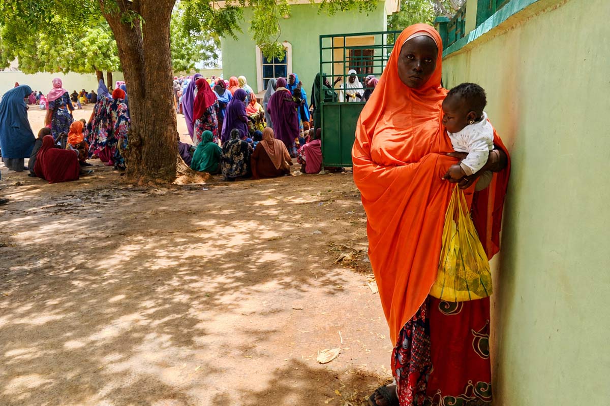 Aishatu Bala, a mother of four, says she was unhappy when her children missed vaccinations but now feels reassured when vaccination teams reach the community. Credit: Jesusegun Alagbe