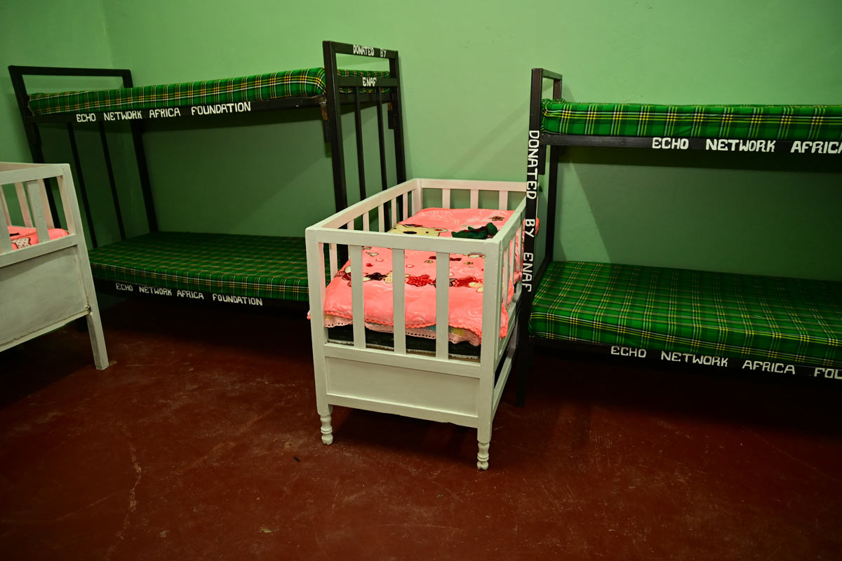 Baby beds inside a women's prison cell. Credit: Dept of Correctional Services