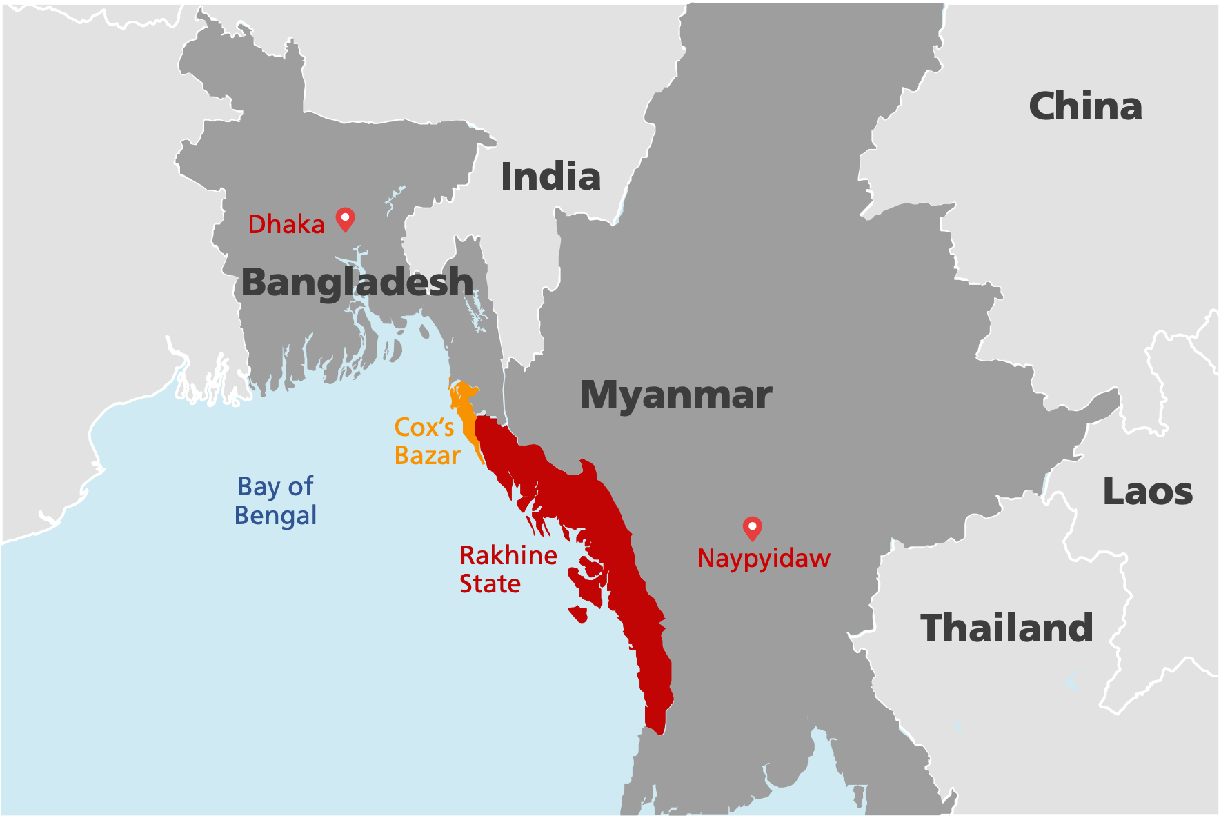 Map de Myanmar