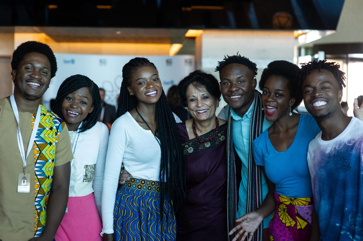 Gavi DCEO Anuradha Gupta meets members of the Zathu band, who are using their music to close the gender gap in Malawi.
