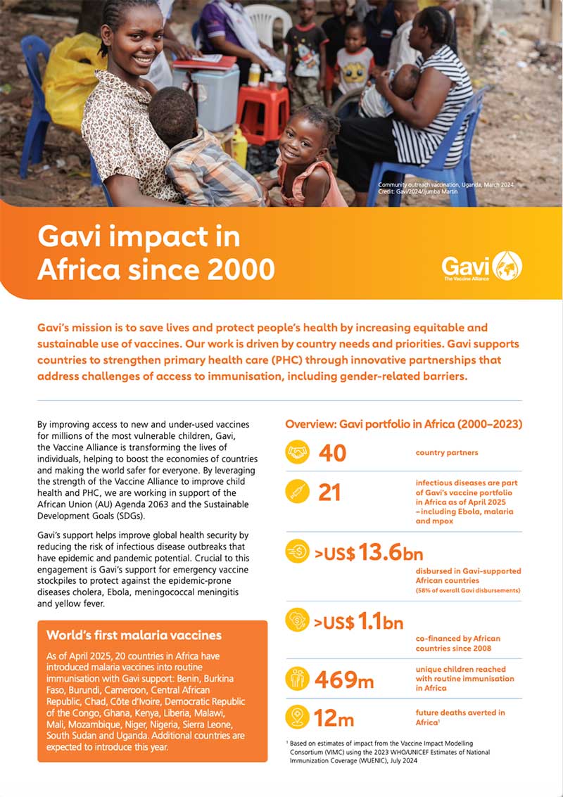 Gavi impact in Africa