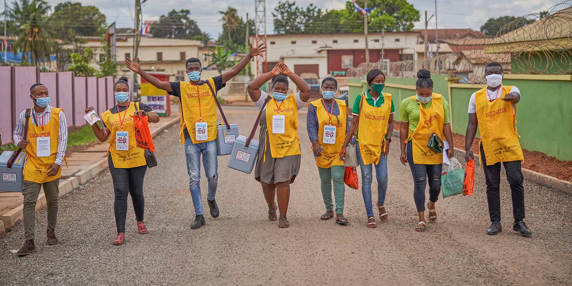 In August 2020 during the COVID-19 pandemic, Gavi supported the Ghana Health Service by providing 2,343 vaccine fridges that were a significant component in vaccine storage during polio vaccination campaigns. Credit: ©UNICEF/ACQUAH